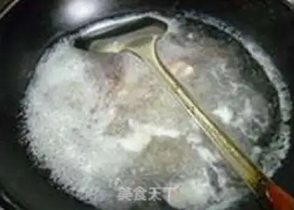 Make ♪ The night roses of salted meat fan soup ♪ step 6