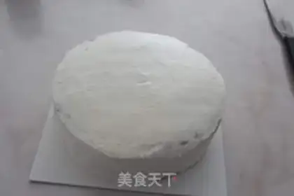 Make Fence cream fruit cake step 17