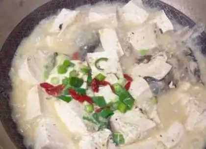 Make Scratch fish tofu soup step 5
