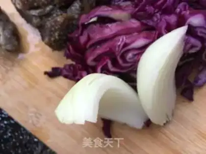 Make Vegetable salad for ham and nuts step 5