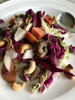 Make Vegetable salad for ham and nuts step 11