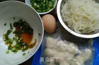 Make Ink fish ball rice line step 0