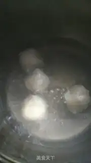 Make Ink fish ball rice line step 1