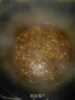 Make Corn and garlic fried meat step 13