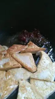 Make Old tofu fried meat step 3