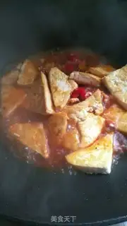 Make Old tofu fried meat step 6