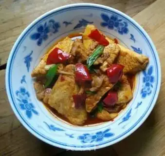 Make Old tofu fried meat step 9
