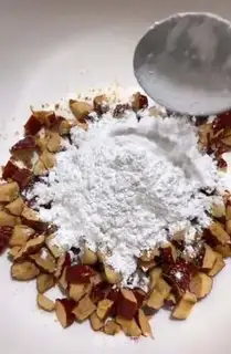Make Red sugar date rice cutter step 2