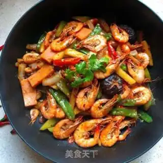 Make Spicy dry shrimp step 13