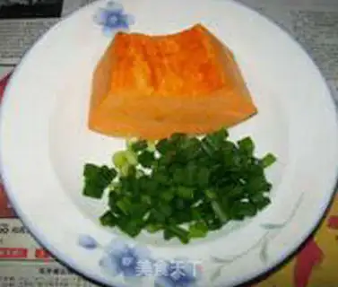 Make Pumpkin rice step 1