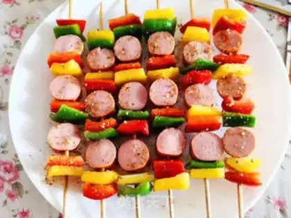 Make Pepper sausage string step 5