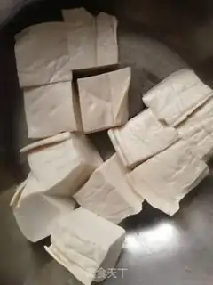 Make Garlic tofu step 1