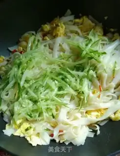 Make cucumber silk and river powder step 6