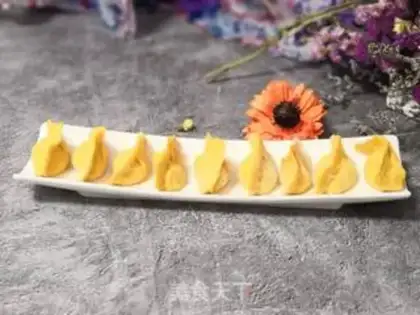 Make Pumpkin shrimp meat dumplings step 13