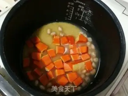 Make Pumpkin peanut porridge step 2