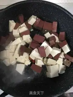 Make Duck blood tofu step 2