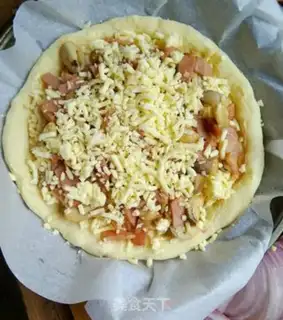 Make Bacon mushroom pizza step 9
