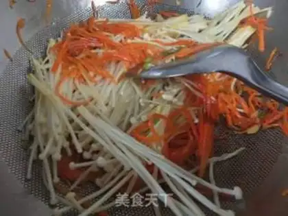 Make Carrot and golden mushrooms step 4