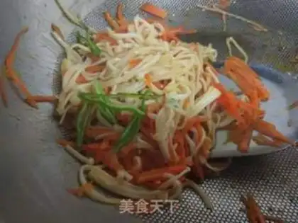 Make Carrot and golden mushrooms step 5