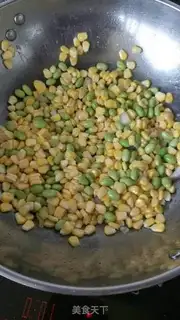 Make Corn peas step 1