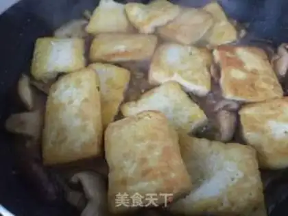 Make Tofu with mushrooms step 7