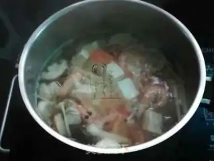 Make Shrimp mushroom tofu soup step 7