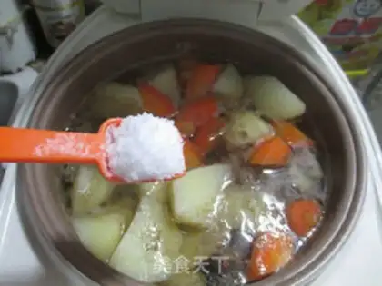 Make Carrot potato broth step 7