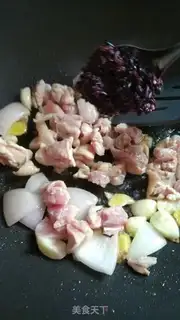Make Black rice for fried chicken step 4