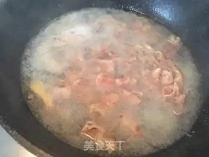 Make Sour soup, fat cow rice step 6