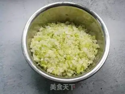 Make Double cabbage dumplings step 1