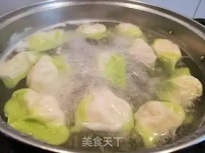 Make Double cabbage dumplings step 10