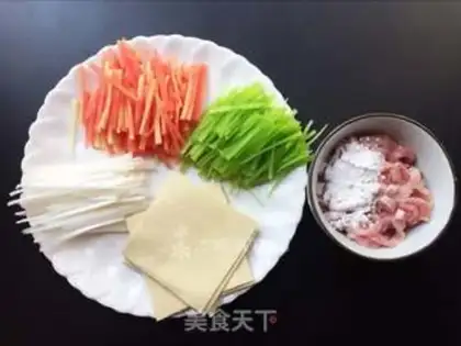 Make 5-coloured kyo sauce step 1