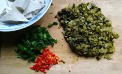 Make Old tofu fried meat step 1
