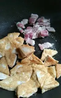 Make Old tofu fried meat step 3
