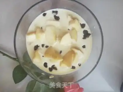 Make Low-fat, healthy cream apple roast oatmeal step 3