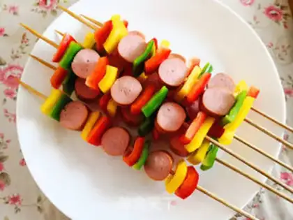 Make Pepper sausage string step 3
