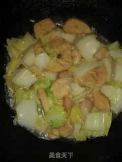 Make Cabbage oil tofu step 7