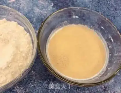 Make Two-colour milk rolls step 1
