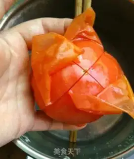 Make Ketchup, eggflower soup step 1