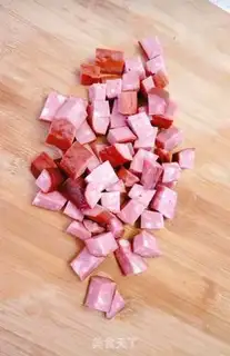 Make Salted egg yolk sausage tofu step 1