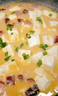 Make Salted egg yolk sausage tofu step 9
