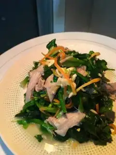 Make Spinach with lamb step 24