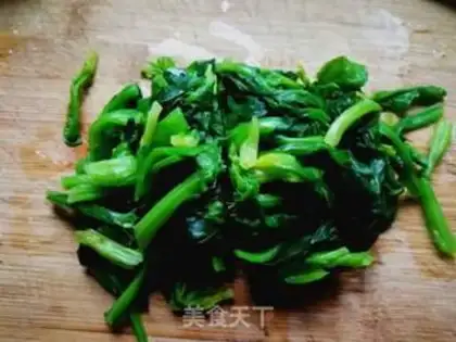 Make Peanut spinach step 2