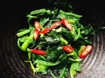 Make Peanut spinach step 3