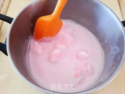 Make Cotton candy ice cream step 2