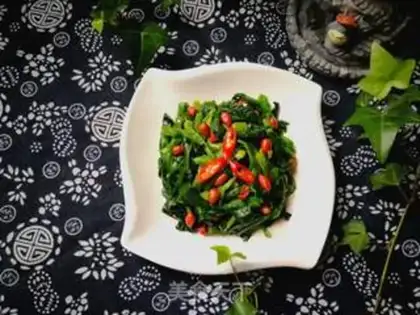 Make Peanut spinach step 5