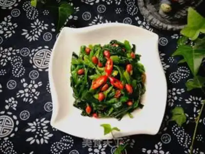Make Peanut spinach step 6