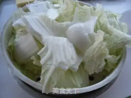Make Chicken cabbage step 1