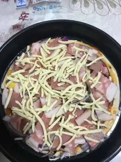 Make Onion bacon pizza step 10