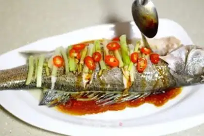 Make Steamed sea bass step 7